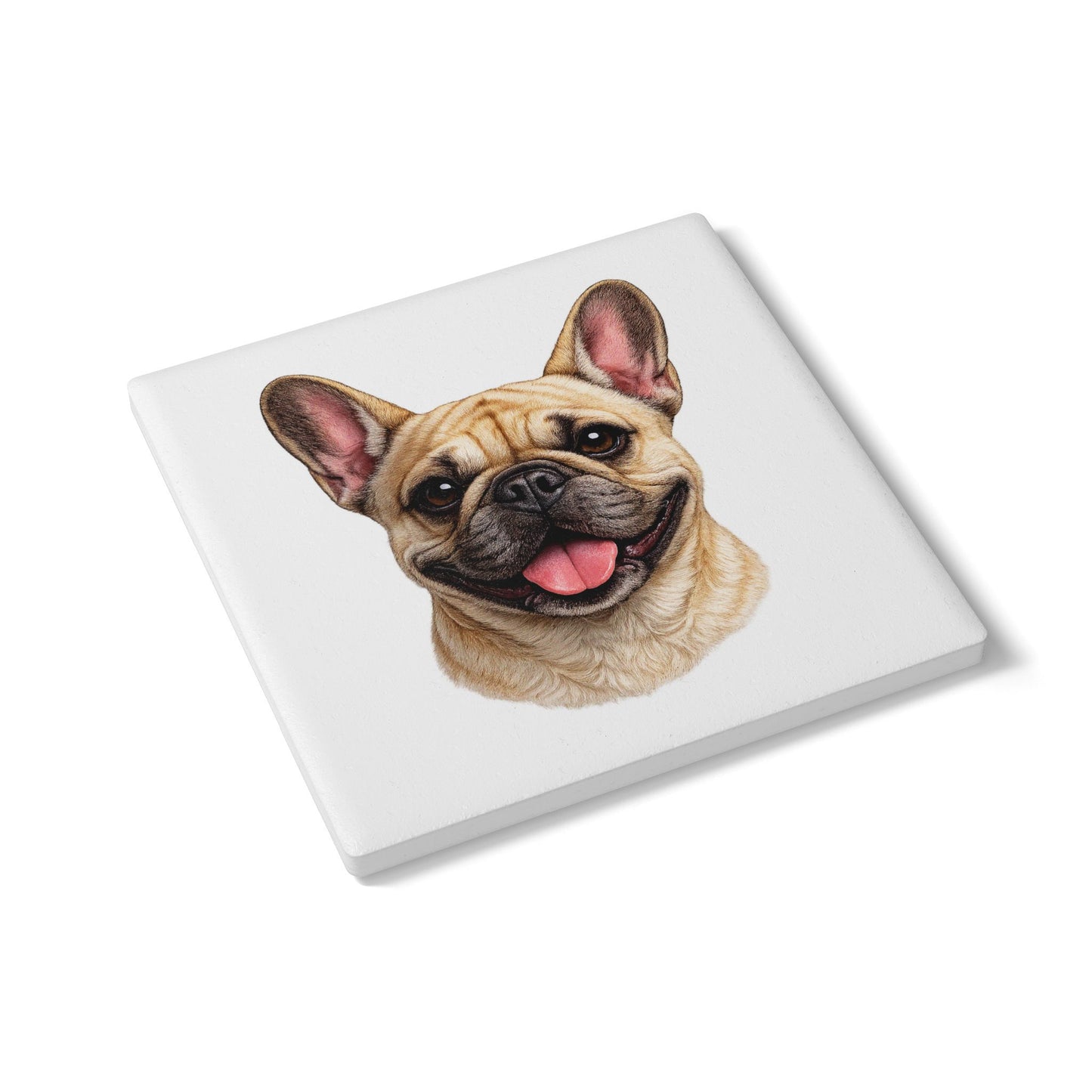 French Bulldog Coaster | Frenchie Gift for Dog Lovers | Ceramic Coaster UK