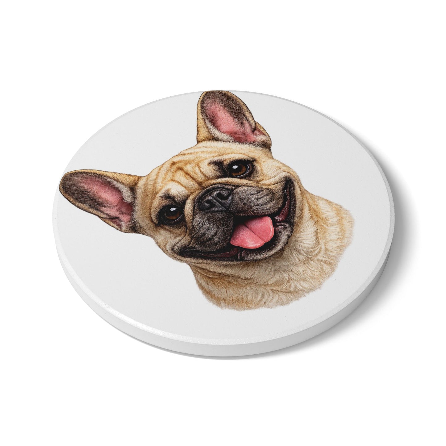 French Bulldog Coaster | Frenchie Gift for Dog Lovers | Ceramic Coaster UK