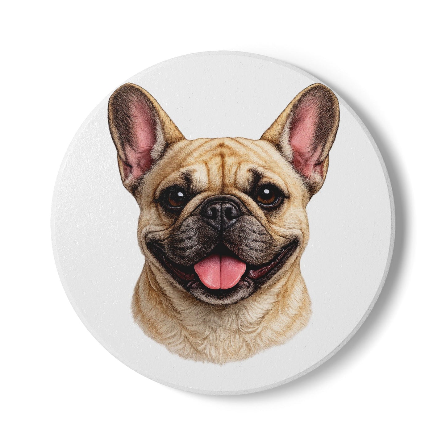 French Bulldog Coaster | Frenchie Gift for Dog Lovers | Ceramic Coaster UK