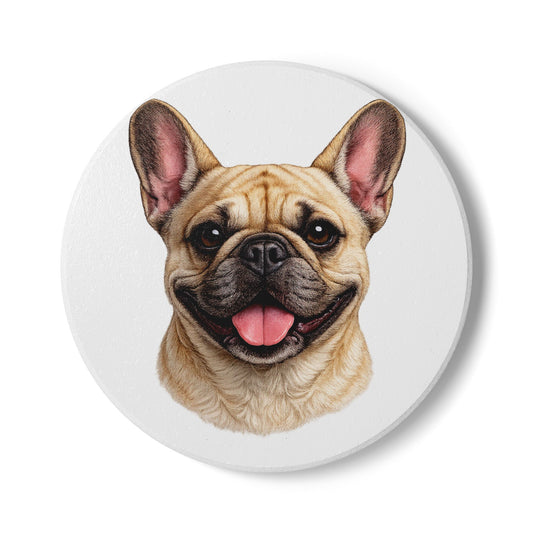French Bulldog Coaster | Frenchie Gift for Dog Lovers | Ceramic Coaster UK