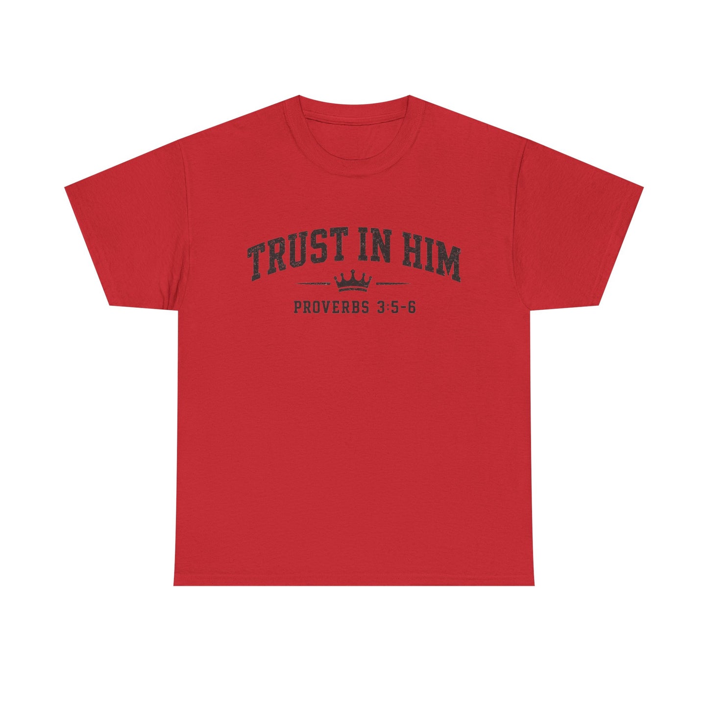 Trust In Him T-Shirt – Proverbs 3:5-6 Faith Tee